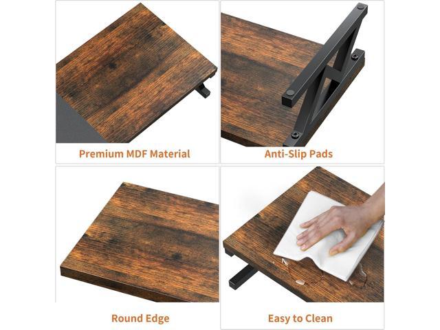 Dual Monitor Stand Riser, Large Wood Monitor Riser for 2 Monitors, Monitor Lift with Storage for Desk, Sturdy Wood & Steel Multi Screen Stand,...