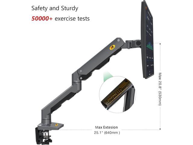 NB North Bayou Heavy Duty Monitor Arm Desk Mount, Full Motion Monitor Stand Fit for 27'-45' Big Screen with Heavy Weight Capacity 11lbs-33lbs...