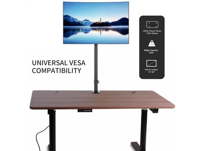 Pholiten Single Tall Monitor Stand, Extra Tall 31 Inch Monitor Mount, Fully Adjustable Tall Monitor arm for 13-32 Inch LCD ScreenHolds up to 22lbs