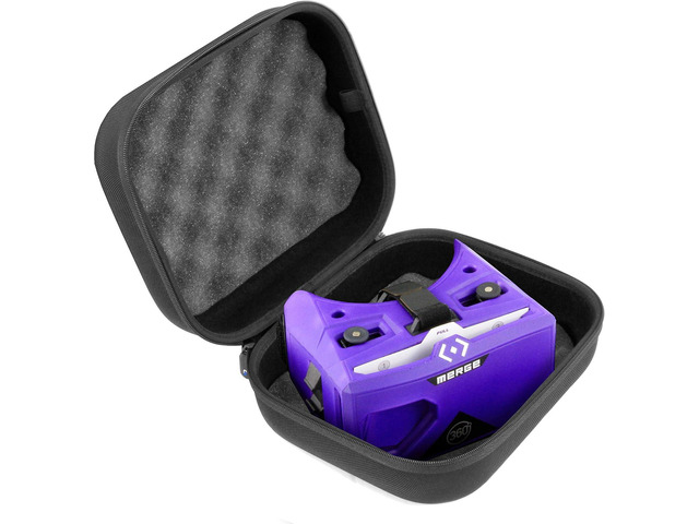 Casematix Virtual Reality Headset Case Compatible with Merge VR Headset with Travel Handle and Protective Padded Foam Interior, Case Only