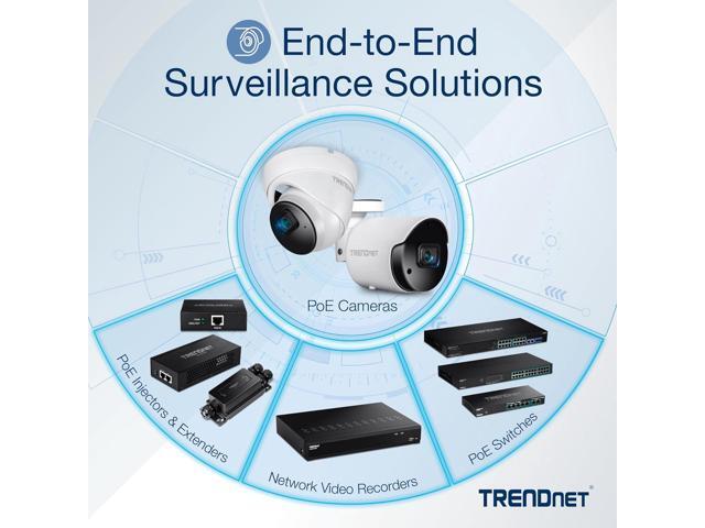 TRENDnet 6-Port Fast Ethernet PoE+ Switch, TPE-S50, NDAA Compliant, 60W PoE Budget, 1.2 Gbps Switch Capacity, Metal, Black, Lifetime Protection