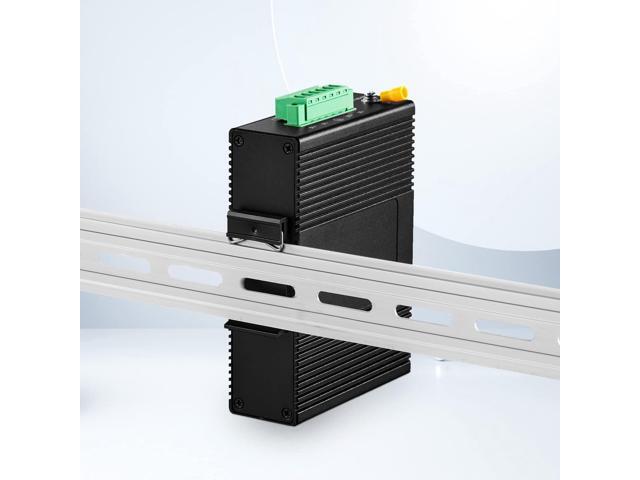 Din Rail Mount Clip 42mm Width Universal Din-Rail Mounting Brackets Clamp for Switches and Injectors 2-Pack