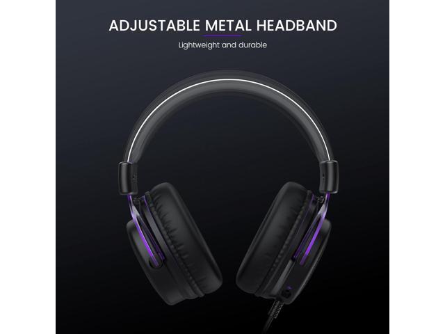 EKSA E900 Headset with Microphone for PC, PS4,PS5, Xbox - Detachable Noise Canceling Mic, 3D Surround Sound, Wired Headphone for Gaming, Computer,...