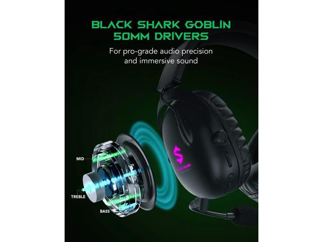 Black Shark Wireless Gaming Headset with Microphone, Bluetooth Xbox Headphone - Fast Connection, No Delay - 2.4GHz USB Headphone with Over Ear...