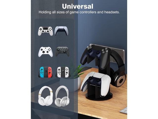 MoKo Universal Stand for Game Controller and Headset Stand, 2 in 1 Game Controller Support Holder Storage Organizer for Switch/Switch 2, ps5, ps4,...