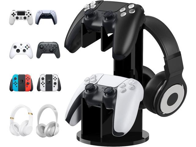MoKo Universal Stand for Game Controller and Headset Stand, 2 in 1 Game Controller Support Holder Storage Organizer for Switch/Switch 2, ps5, ps4,...