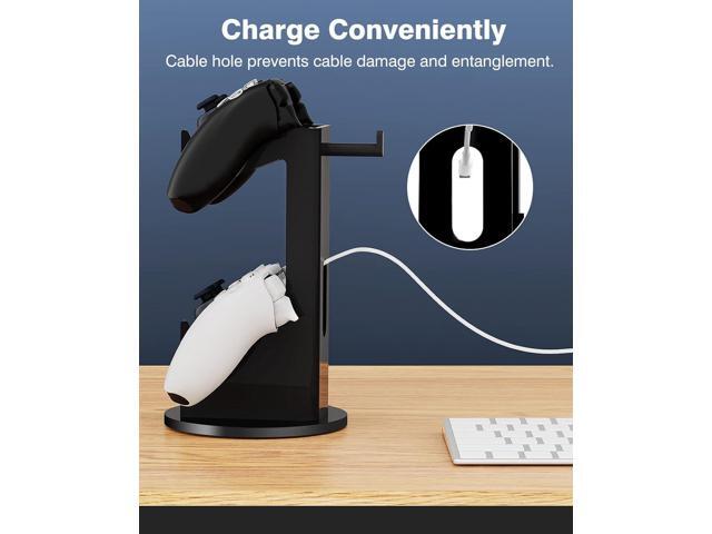 MoKo Universal Stand for Game Controller and Headset Stand, 2 in 1 Game Controller Support Holder Storage Organizer for Switch/Switch 2, ps5, ps4,...