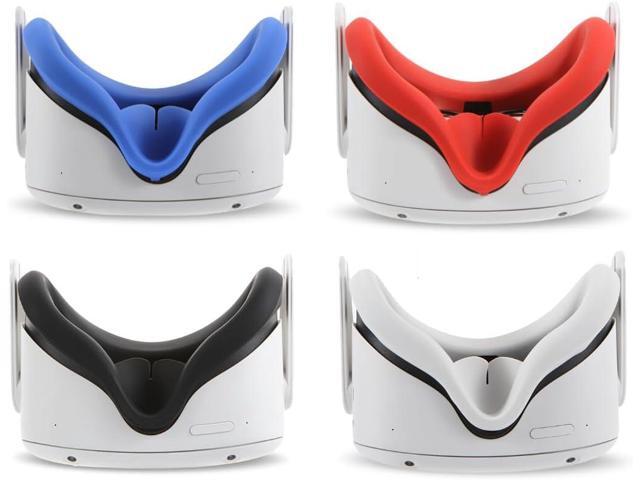 4Pcs VR Silicone Face Cover for Oculus Quest 2, Light-Thin, Waterproof, Anti-Dirty Replacement Facial Cushion VR Pads Accessories...