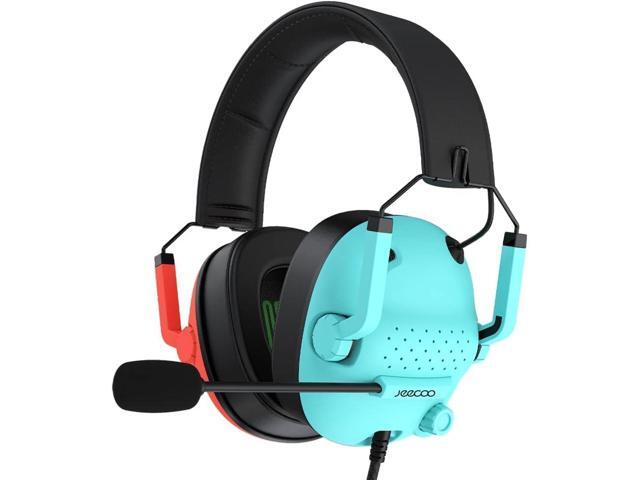 Jeecoo J50 Gaming Headset for Switch PS4 PS5 Xbox One S/X - Stereo Sound Headphones with Microphone, Folding, Lightweight Comfortable Fit...
