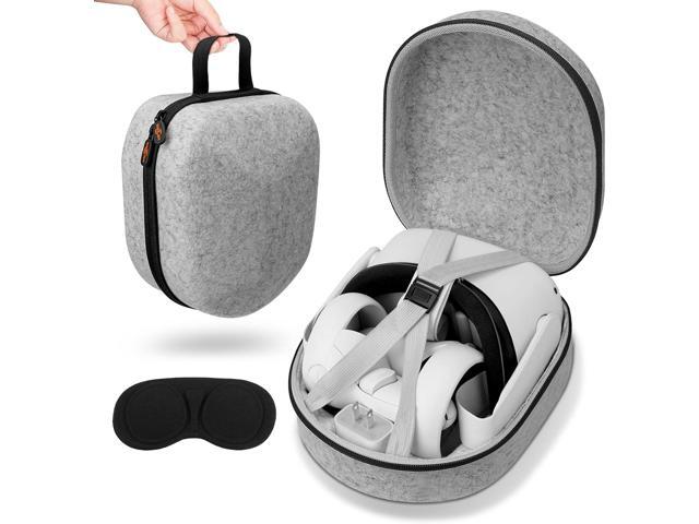 sarlar Carrying Case Compatible with Meta/Oculus Quest 2 and Accessories, Hard Travel Bag for Lightweight and Portable Protection