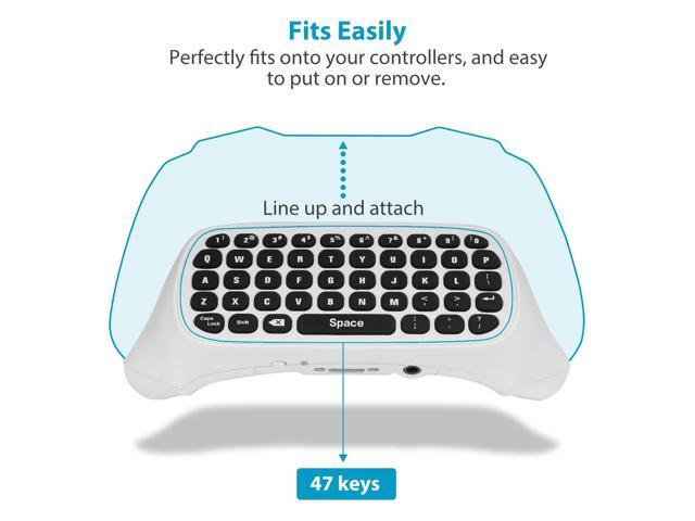 MoKo Green Backlight Keyboard for Xbox One Controller, Xbox Series X/S, Wireless Gaming Chatpad Keypad with USB Receiver & 3.5mm Audio Jack, Xbox...