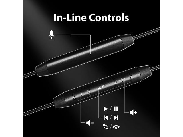 Avantree Resolve - Wired Open-Ear Earbuds & Microphone (for Small-Medium Ear) with in-Line Controls and Wrap Around Over-Ear Hook, Surroundings...