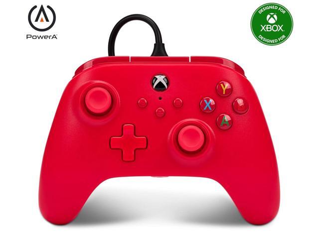 PowerA Wired Controller for Xbox Series X S - Red, Officially Licensed for Xbox