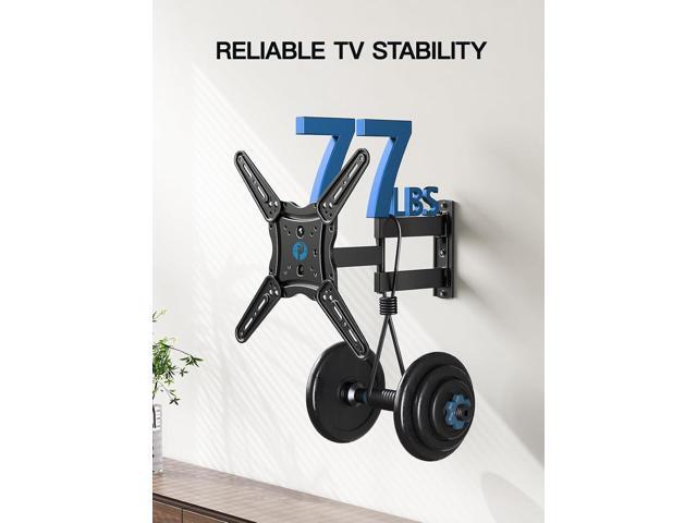 Pipishell Full Motion TV Wall Mount for 26-60 inch Flat or Curved TVs up to 77 lbs, TV Bracket Wall Mount with Articulating Arms, Extension, Tilt,...