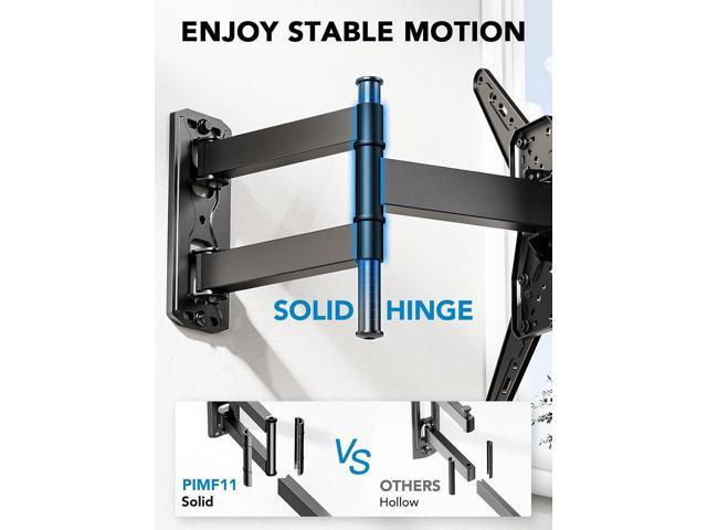 Pipishell Full Motion TV Wall Mount for Most 26-60 inch TVs, 55 inch Compatible, with Swivel, Tilt, Extension, Single Stud Articulating TV Mount...