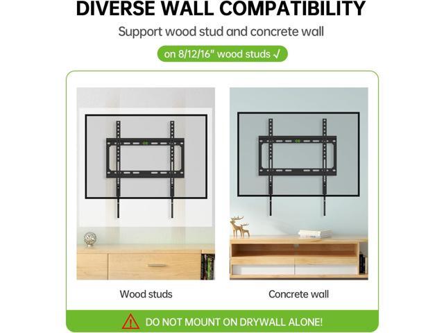 USX MOUNT Fixed TV Wall Mount with Low Profile for Most 26-60 Inch LED, LCD and Flat Screen TVs, Wall Mount Bracket with VESA Up to 400x400mm and...
