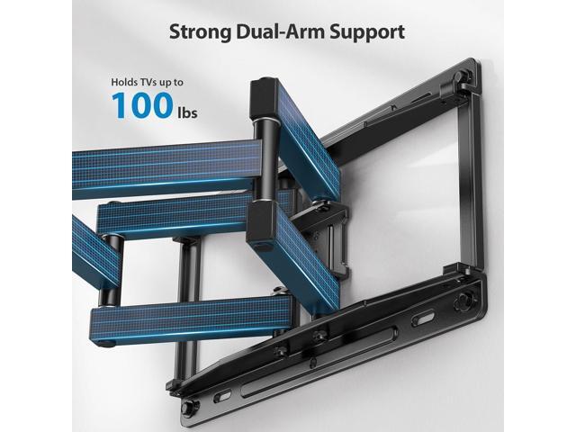 Pipishell Full Motion TV Wall Mount for Most 37-75 inch TVs up to 100 lbs, Wall Mount Bracket with Dual Articulating Arms, Swivel, Tilt, Max VESA...
