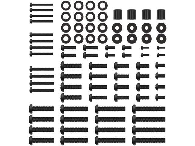 Universal TV Mounting Hardware Kit Fits Most TVs up to 80 inches, VESA Wall Mount M4, M5, M6, M8 Screws, Spacers and Washers, Works with Most...