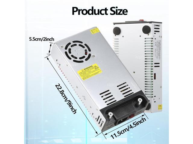 New Version DC 12V 50A 600W Switching Power Supply Adapter 110V AC to 12V DC Converter Power Supply Transformer PSU for 12Volt Motor Pump CCTV...