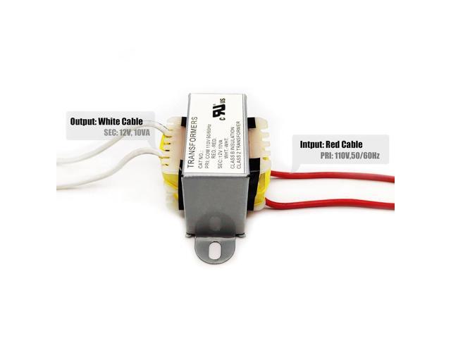 AC/AC Power Transformer - 110V to 12V, 10VA, Single Phase, Step Down, 2 Yr Warranty