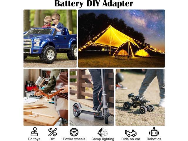 DC Power Aadpter for Milwaukee M18 Battery 18V to 12V Step Down Voltage Converter 15A MAX 180W Inverter Automatic Buck Converter DC Voltage...