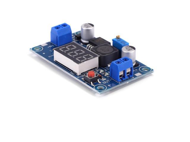 Teyleten Robot LM2596S LM2596 with LED Display Voltmeter Buck Converter DC-DC 4.0-40V to 1.25-37V 2A Voltage Adjustable Board Step Down Module...