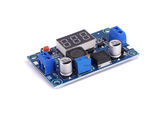 Teyleten Robot LM2596S LM2596 with LED Display Voltmeter Buck Converter DC-DC 4.0-40V to 1.25-37V 2A Voltage Adjustable Board Step Down Module...