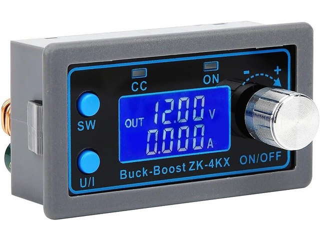 Fafeicy DC-DC Buck-Boost Converter Module, 0.5-30V 4A Adjustable Voltage Regulator Converter with LCD Display Power Converters with Anti-Backflow...