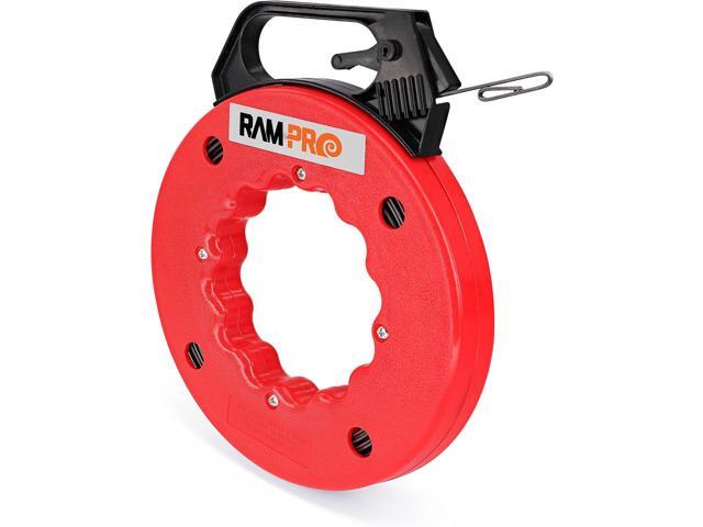 Fish Tape Wire Puller 50ft - Easy to use Cable Puller Tool with Double Loop Tip - Flexible Wire Fishing Tools for Walls and Electrical Conduit -...