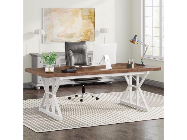 Tribesigns 70.8-Inch Executive Desk, Large Computer Office Desk Workstation, Modern Simple Style Laptop Desk Study Writing Table Business Furniture...