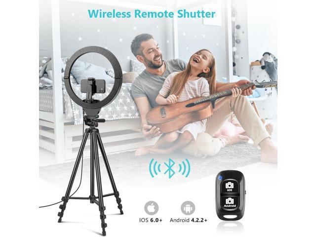 Sensyne 14'' Ring Light with 50'' Extendable Tripod Stand, LED Circle Lights with Phone Holder for Live Stream/Makeup/YouTube Video/TikTok,...