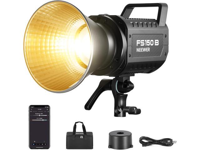 NEEWER FS150B LED Video Light 2.4G/APP Control,130W Bi Color COB Silent Photography Continuous Output Lighting with 4 Types Precise Dimming,...