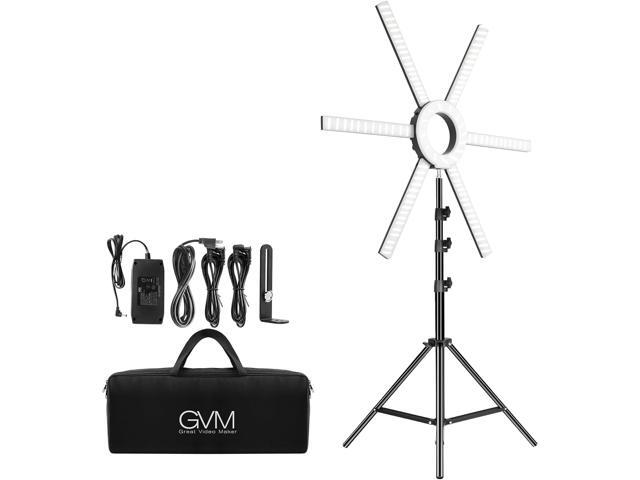 GVM Great Video Maker 600S LED Ring Light, 90W Dimmable Led Video Light Kit with Detachable Light Bars, Photography Lighting Led Video Lighting Kit...