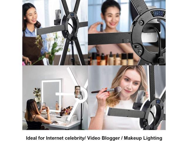 GVM Great Video Maker 600S LED Ring Light, 90W Dimmable Led Video Light Kit with Detachable Light Bars, Photography Lighting Led Video Lighting Kit...