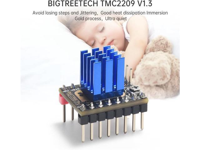 BIGTREETECH TMC2209 V1.3 UART Stepper Motor Driver Ultra-Silent Stepsticks with Heatsink Mute for Octopus V1.1/Octopus pro/SKR V1.4 Turbo/SKR...