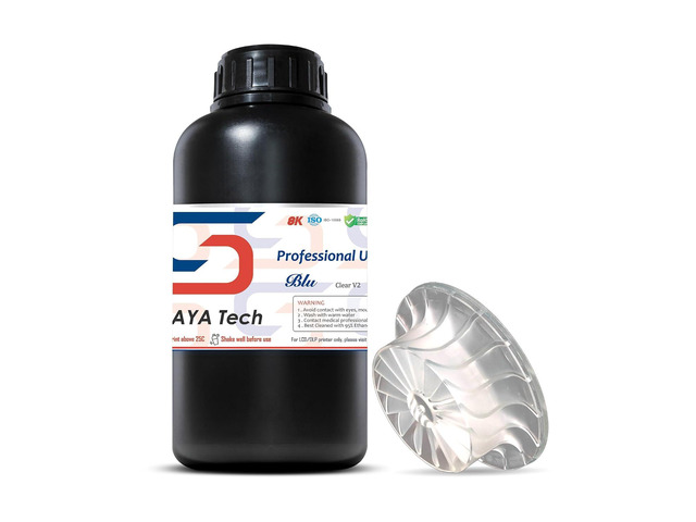 Siraya Tech Blu 3D Printer Tough Resin with High Toughness Resolution Strong and Precise 3D Printing 405nm UV-Curing Rapid Resin for LCD DLP 8K 3D...
