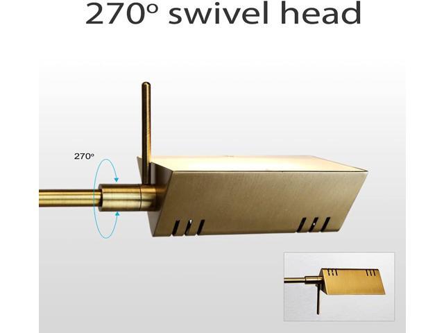O'Bright LED Pharmacy Table Lamp, Full Range Dimming, 12W LED, 360 Degree Swing Arms, Desk, Reading, Craft, Work Lamp, ETL Tested, Antique Brass...