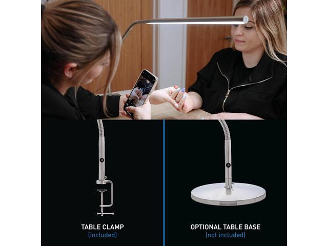 Daylight Company, LLC U35108 Slimline 3 Table Lamp-LED-80 CRI-Eye Care-4 Brightness Levels, 3,000 LUX at 30 cm, 1,065 LUMENS-4 Step DIMMER Mode,...