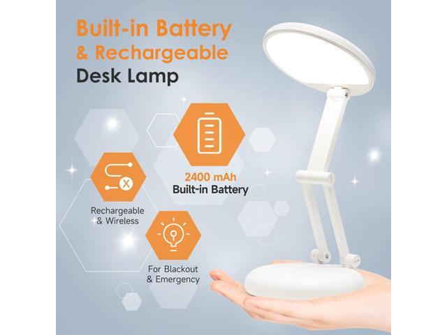 Battery Operated Lamp Rechargeable Lamp Foldable & Portable Light, 8 Brightness Dimmable Cordless Lamp Rechargeable Light Wireless Lamp Mini Lamp,...