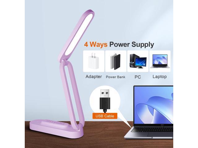 LED Desk Lamp for Office Home & Battery Operated Lamp Rechargeable Lamp Foldable & Portable Light, LED Desk Light Strip, 3 Brightness Dimmable...