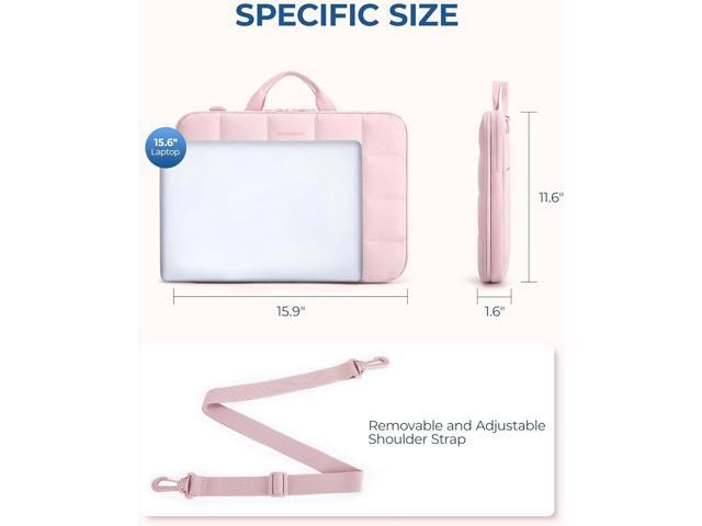BAGSMART 15-16 inch Laptop Case with Strap, Fluffy Padded Laptop Bag with Handle, Macbook Case Fitted with Macbook Air/Pro 15.6 inch, Laptop...