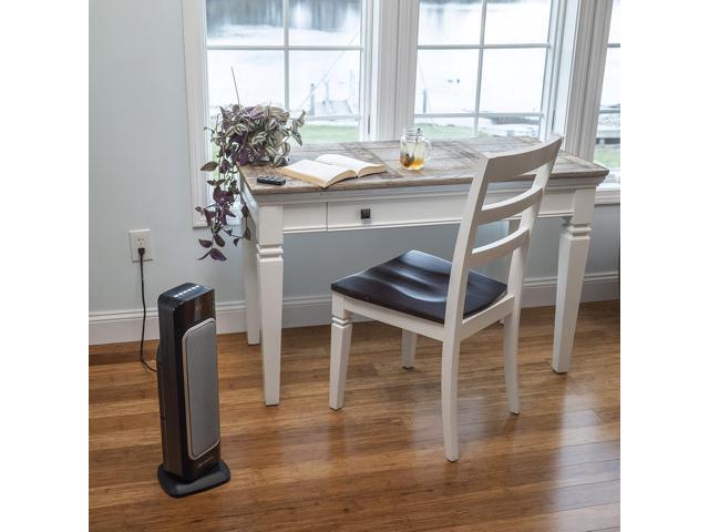 Comfort Zone Electric 24' Oscillating Digital Tower Space Heater with Full Function Remote, Adjustable Thermostat, and Overheat Protection, Ideal...