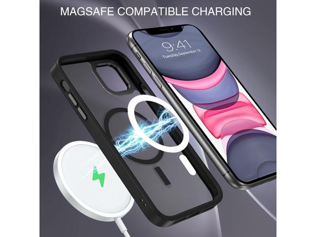 for iPhone 11 Phone Case, Phone case iPhone 11 Magnetic Case [Compatible with Mag Safe] Translucent Matte Slim Shockproof Anti-Fingerprint...