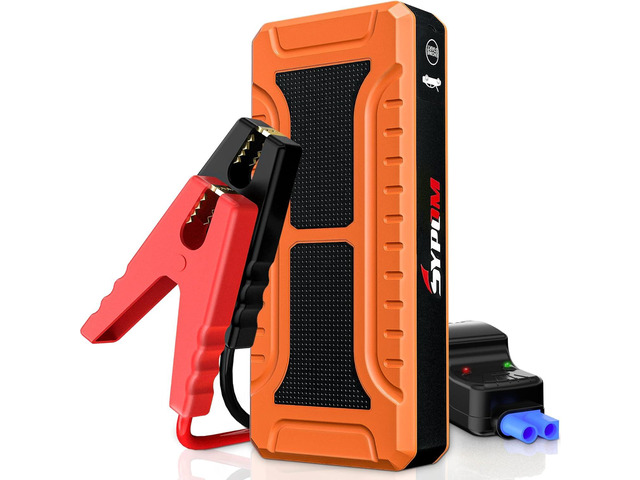 Portable Car Jump Starter, 4000A Peak Battery Charger, 12V Jump Box for Truck up to 10L Diesel, Motorcycle, Dual USB Power Bank, LED Light, Great...