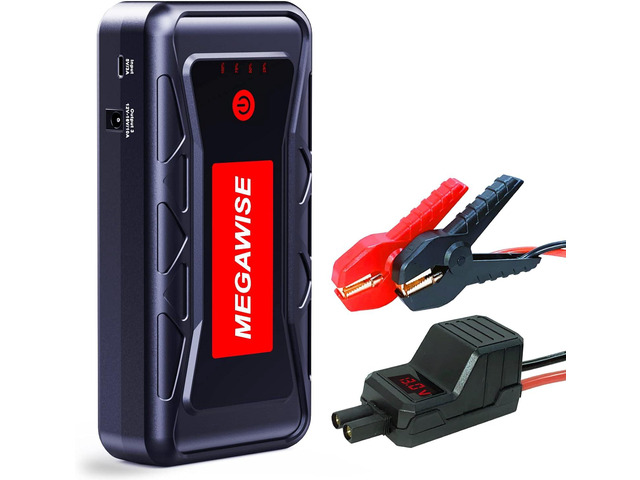 MEGAWISE 2500A Peak 21800mAh Car Battery Jump Starter (up to 8.0L Gas/6.5L Diesel Engines) 12V Portable Power Pack Auto Battery Booster with Dual...