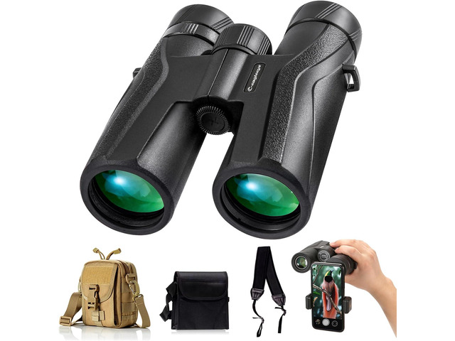 Ceagleeye10x42 Binoculars for Adults,Ipx7 Professional Waterproof and Anti-Fog with 23mm Large Eyepiece Bak4 Lens,Binoculars for Travel Bird...