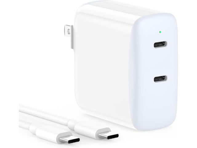 40W Dual USB C Charger for iPad Pro 13, 12.9, 11 inch 2024 2023 2022 2021 2020 2019, iPad Air 5 4, Mini 6, iPad 10, iPhone 15/15 Pro Max, 2 x 20W...