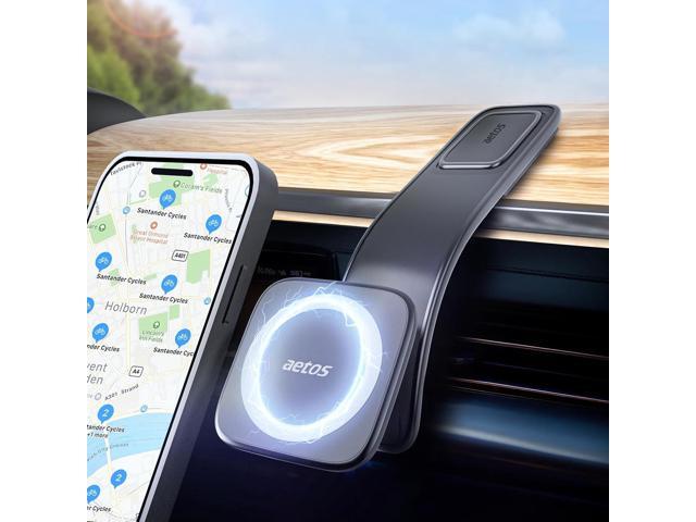 aetos for iPhone MagSafe Car Mount Phone Holder Fits iPhone 17/16/15/14/13/12 Pro/Plus/Max and Android Phones with Ring Adaptor. 360° Rotating Head...