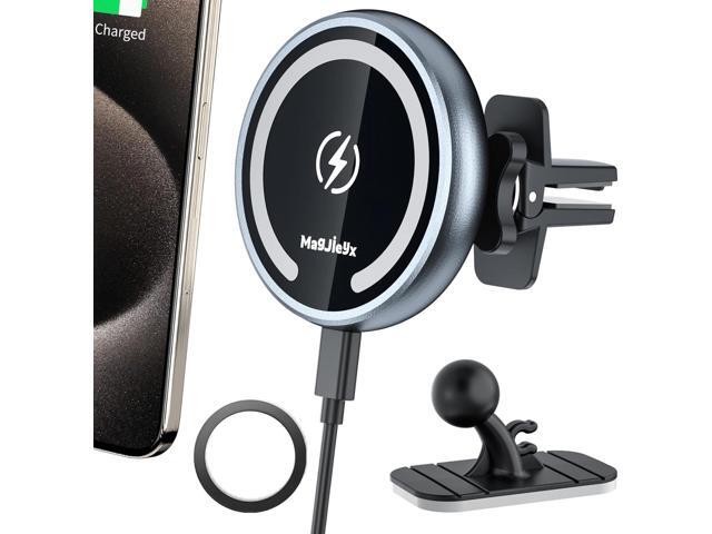 for Magsafe Car Mount Wireless Charger Magnetic Fast Charging Compatible with iPhone 16,15,14,13,12,Pro Max,Mini,Magsafe Case, Air Vent and Stick...