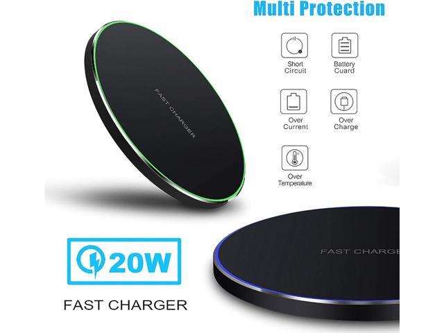 Wireless Charger 20W Max Fast Wireless Charging Pad Compatible with iPhone 11, 12, 13, 14 15 Pro/Pro Max,XS, XS Max, XR, 8 Plus, Air Pods Pro/3/2;...